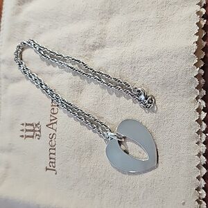 James Avery Open Heart Pendant w/chain
